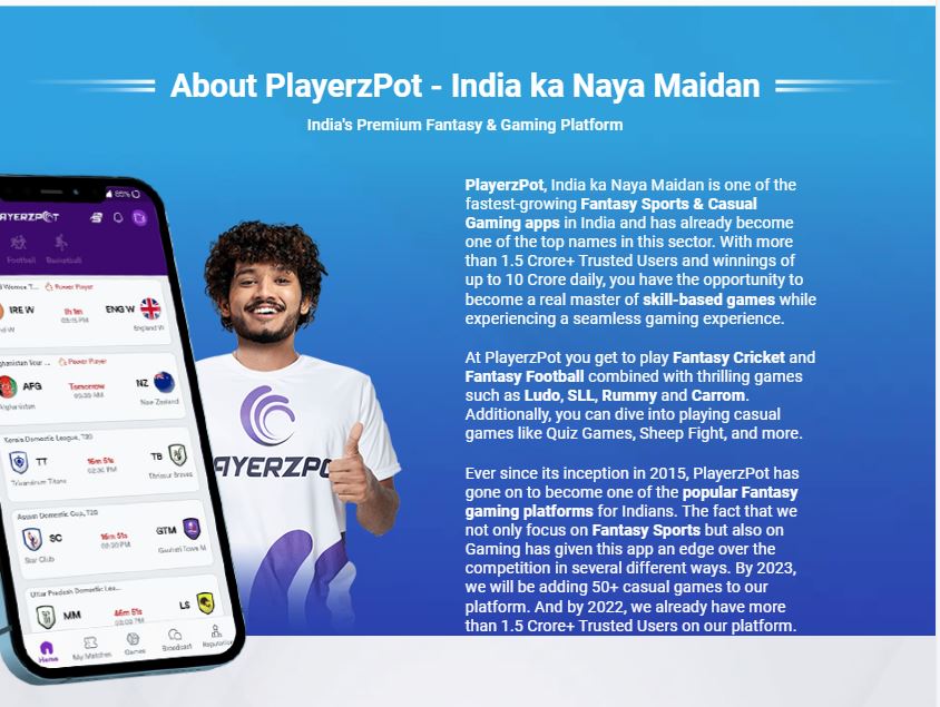 This image is app homepage image of best online betting app